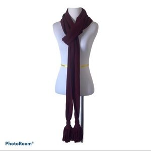 Maroon women’s‎ tasseled multi way scarf